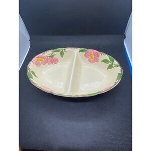 Desert Rose Franciscan Divided Oval Bowl/Dish. Deep.